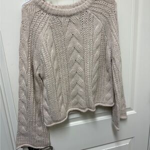 Universal Thread Cream Cable Knit Sweater